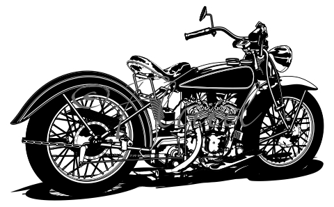 Indian Motorcycle B&W
